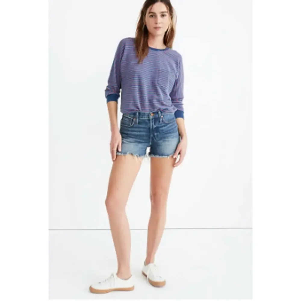 MADEWELL The Perfect Jean Short in Rayburn: Comfort Stretch Edition // 27